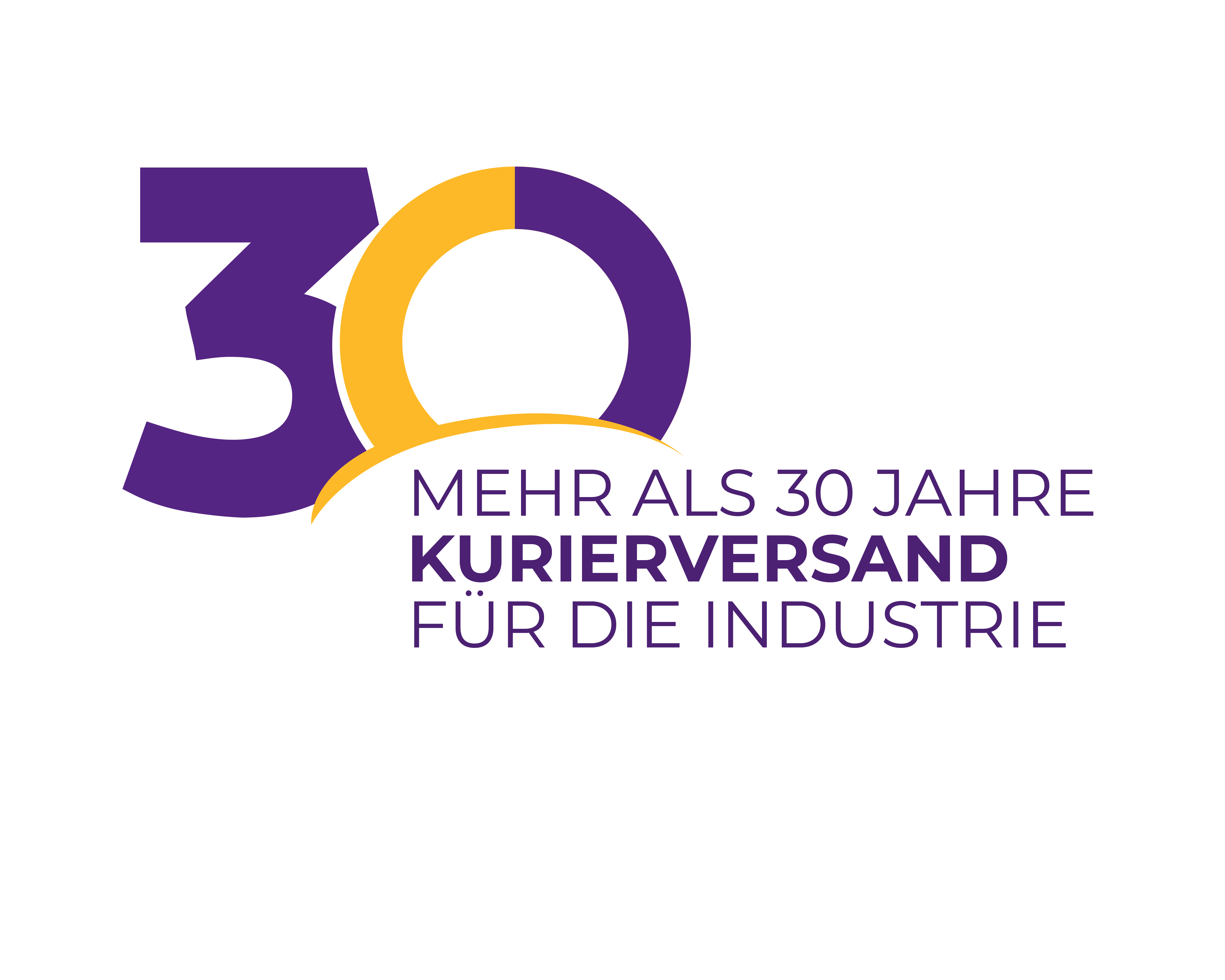 30 Jahre Kurierdienst Industrie Jubiläumslogo